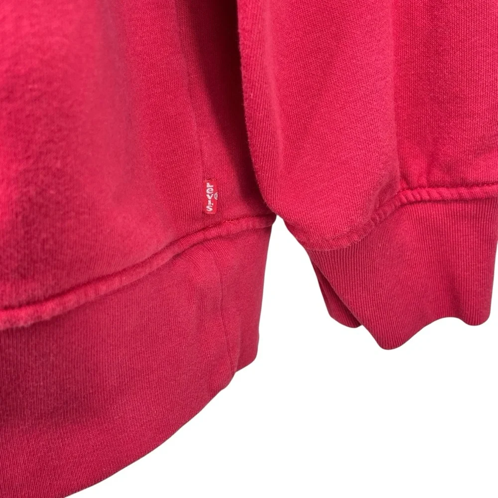 Levi’s Unisex Large Graphic Relaxed Hoodie‎ Red “Levi’s” Logo Pullover